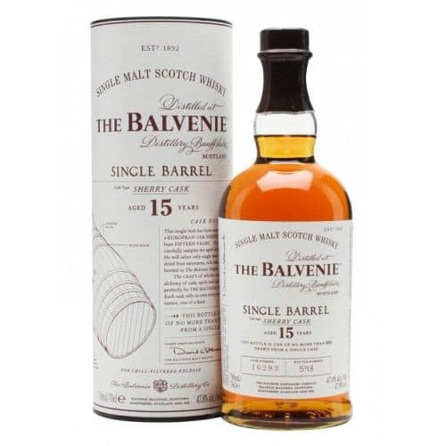 The Balvenie 15 YO Single Barrel Whisky Sherry Cask Cl 70