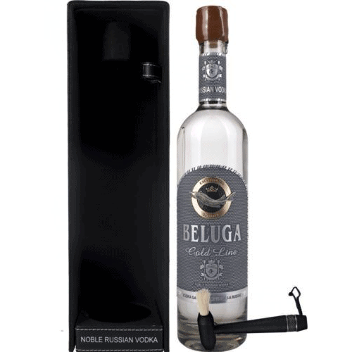 Vodka Beluga Gold Line In Astuccio Di Cuoio