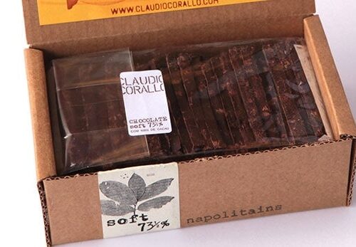 Cioccolato Claudio Corallo 73,5% Weiche Napolitainen 160g