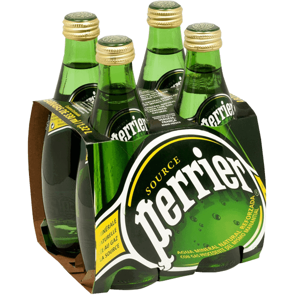 Perrier Sparkling Mineral Water CL.33X4