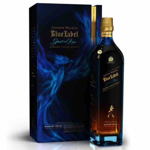Johnnie Walker Blue Label Ghost E Rare Glenury Royal Whisky Cl 70