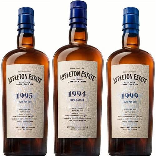 Appleton Rum Sommer 1994-1995-1999 Hearts Sammlung cl 70