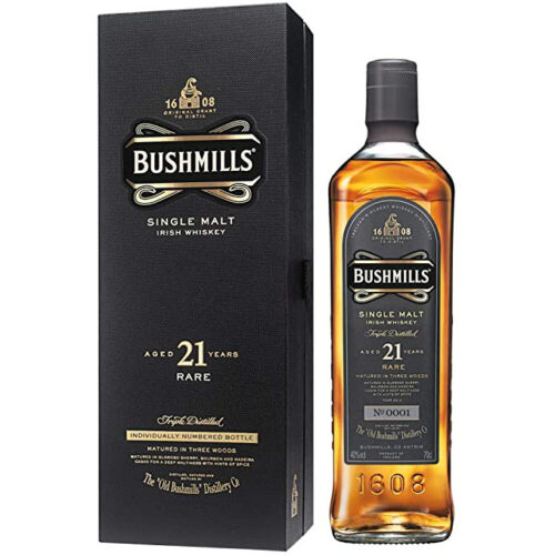 Bushmills 21 Years Old Single Malt Irish Whiskey Cl 70
