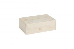 Wooden Box For 2 Bottles Of 750 Ml Neutral