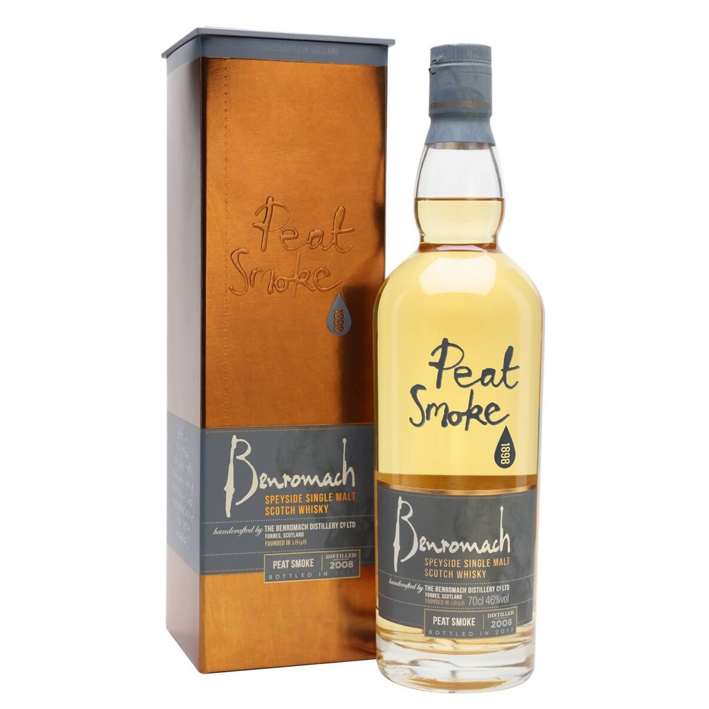 Benromach Peat Smoke Speyside Single Malt Scotch Whisky Distilled 2008 Bottled In 2017