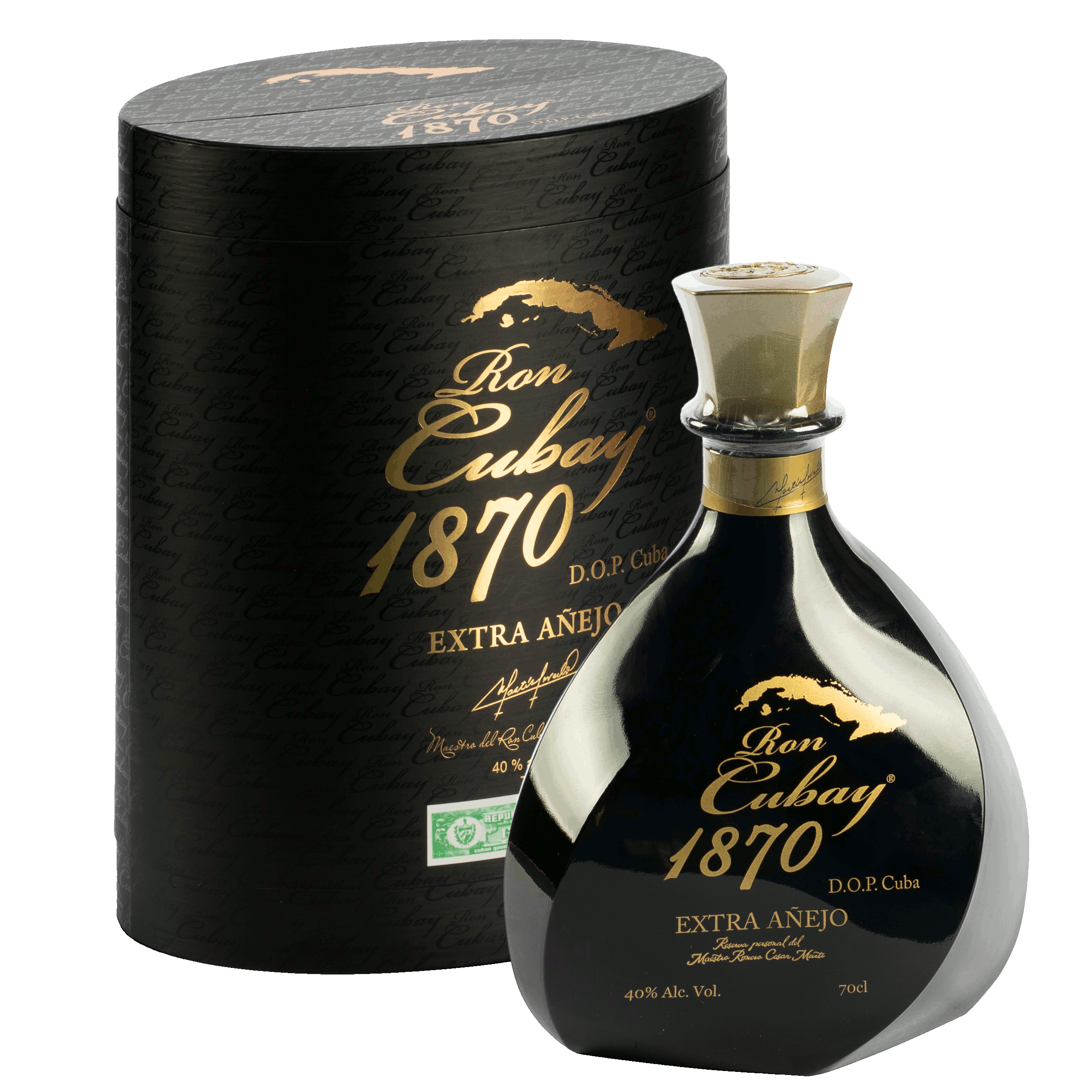 Ron Cubay Extra Añejo 1870 18 años cl 70