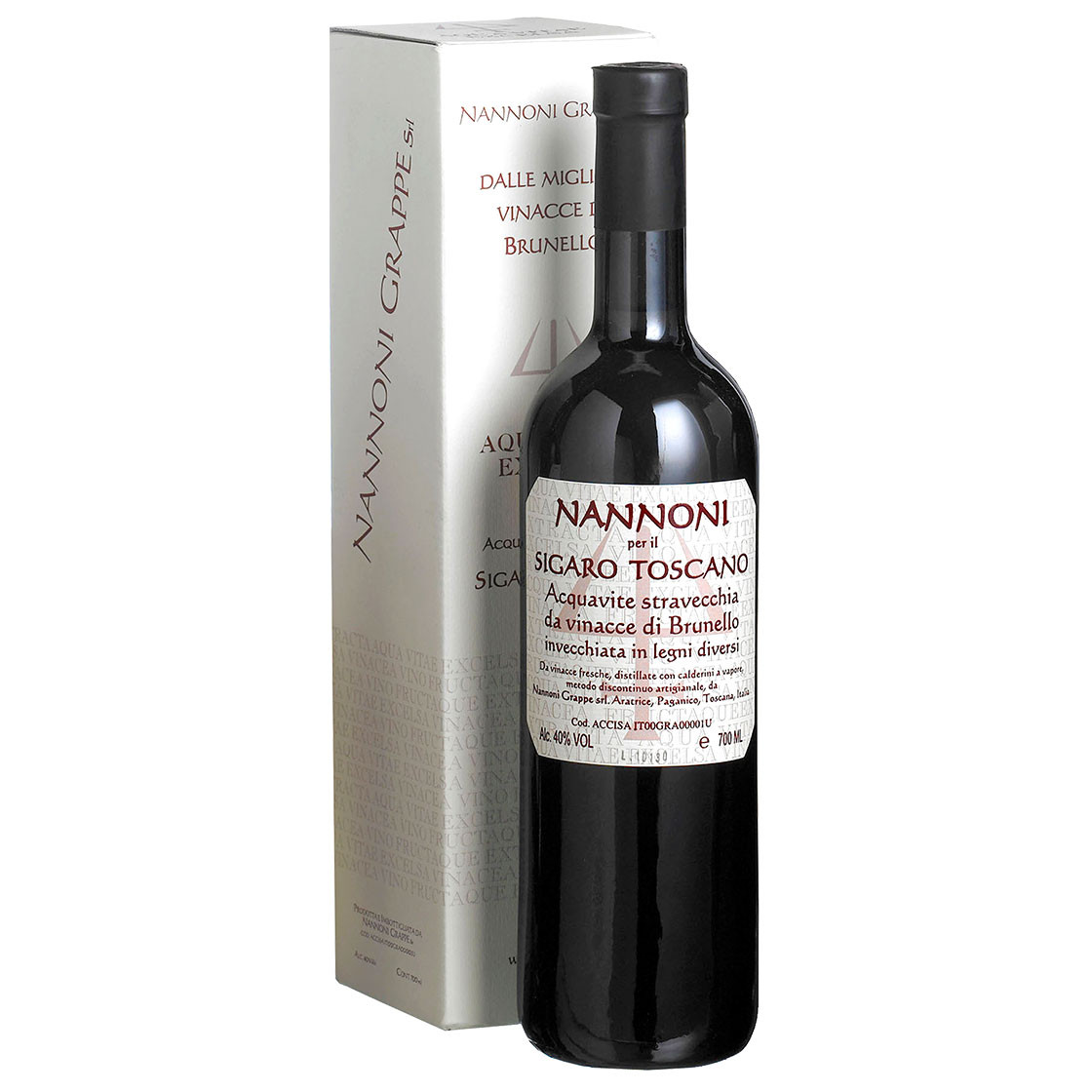 Acquavite da Vinacce di Brunello Nannoni Sigaro Toscano