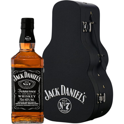 Jack Daniel’s Guitar Geschenkbox Limited Edition Tennessee Whiskey Cl 70
